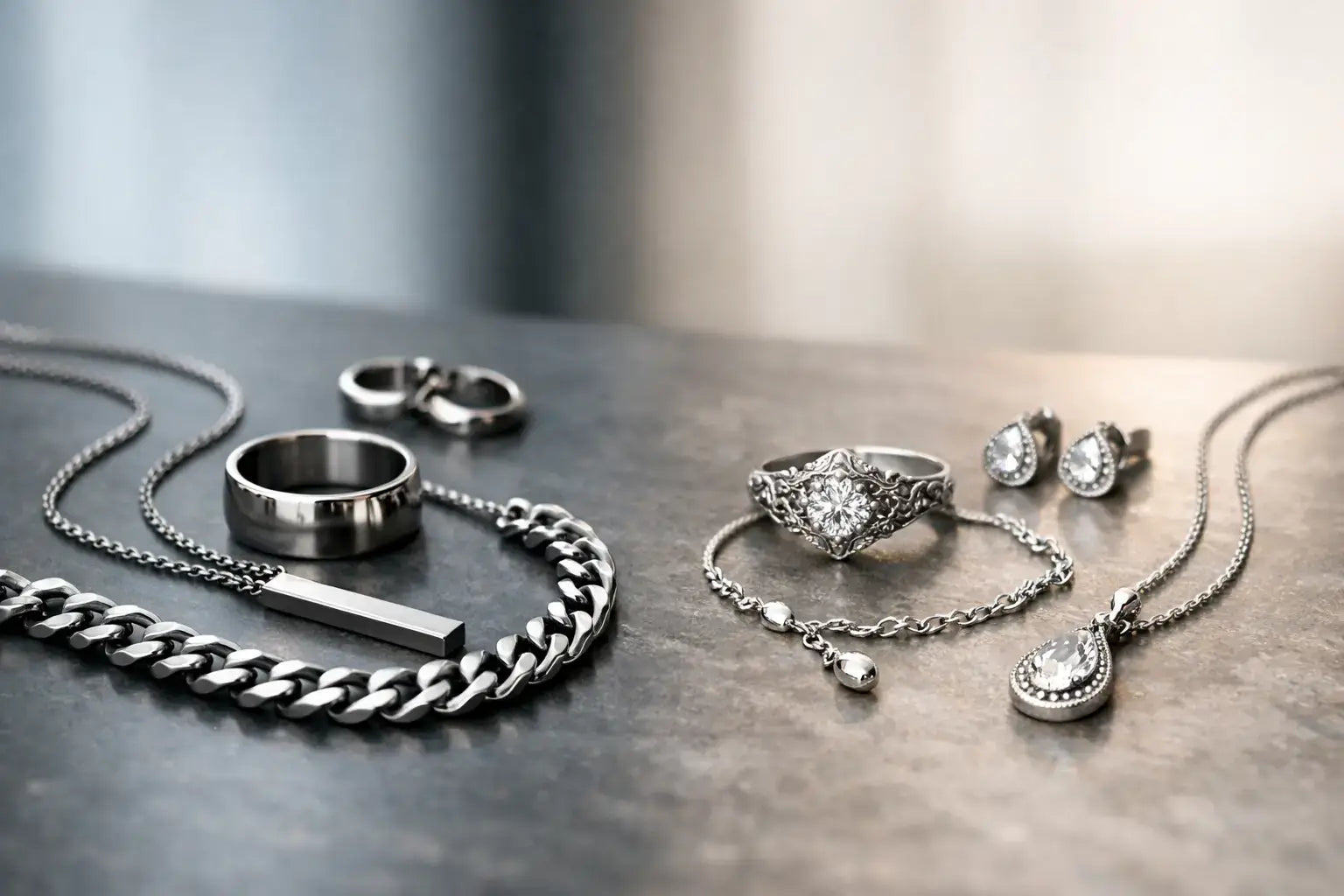 Stainless Steel Jewellery vs Silver