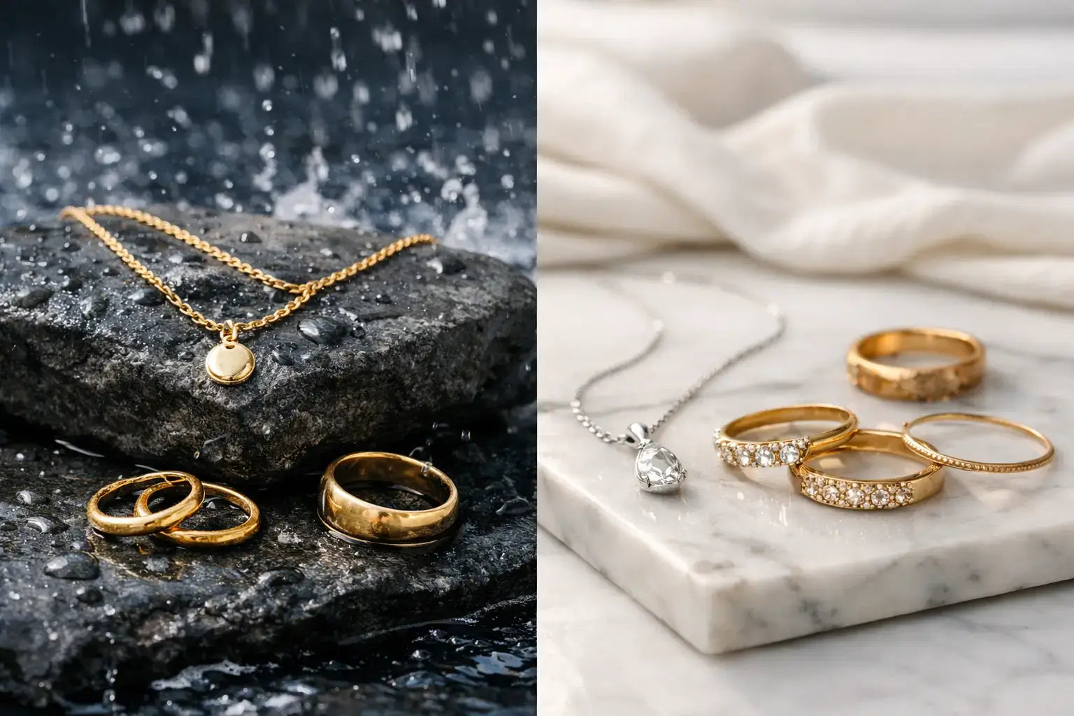 Waterproof Jewellery vs Plated Jewellery