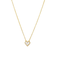 Gold chain necklace with heart-shaped pendant, Ceyrah jewelry product