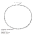 Silver 6mm Curb Chain Necklace