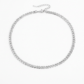 Silver 6mm Curb Chain Necklace