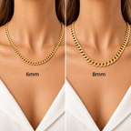 Gold 6mm Curb Chain Necklace
