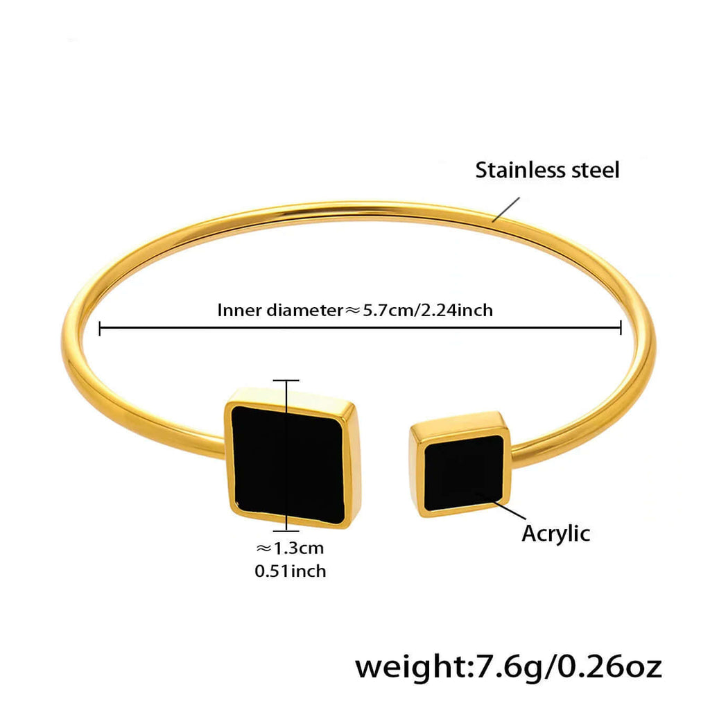 Ceyrah gold Bold Link Chain Bracelet, 5.7cm inner diameter.