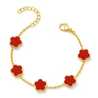 Gold Five Clover Bracelet  elegant jewellry by Ceyrah