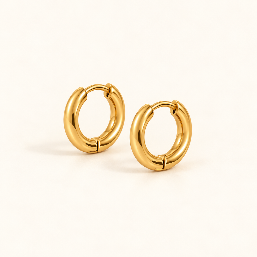 Waterproof Classic Huggie Hoop Earrings