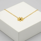 Dainty Floral Chain for Women on cream  square pedestal