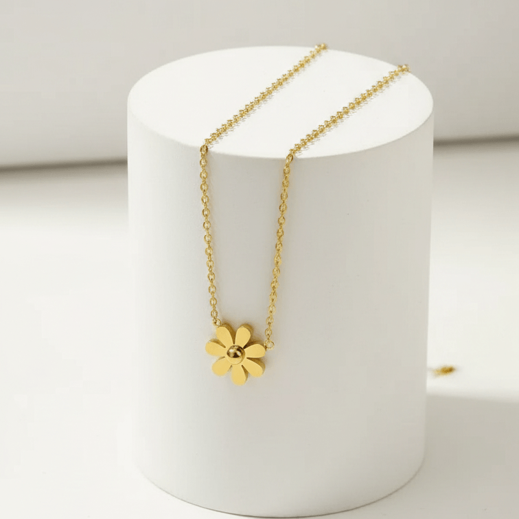 Dainty Floral Chain for Women on round pedestal 
