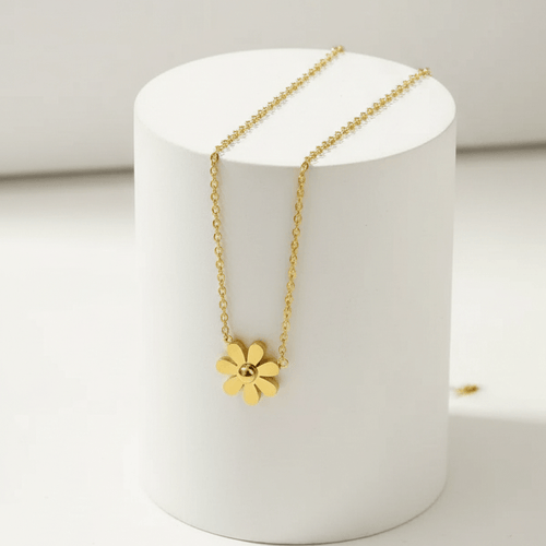 Dainty Floral Chain for Women on round pedestal 