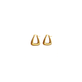 Ceyrah Geometric Triangle Hoop Earrings on white background
