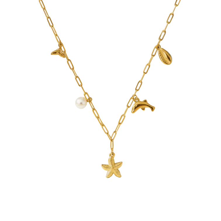 Gold Coastal Charm Necklace