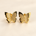 Gold Butterfly Stud Earrings