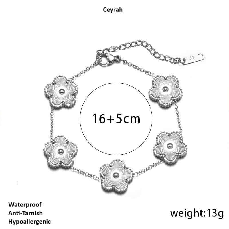 Five Leaf Clover Bracelet -  jewellery by Ceyrah