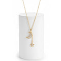 Gold Moon & Star Celestial Necklace Ceyrah