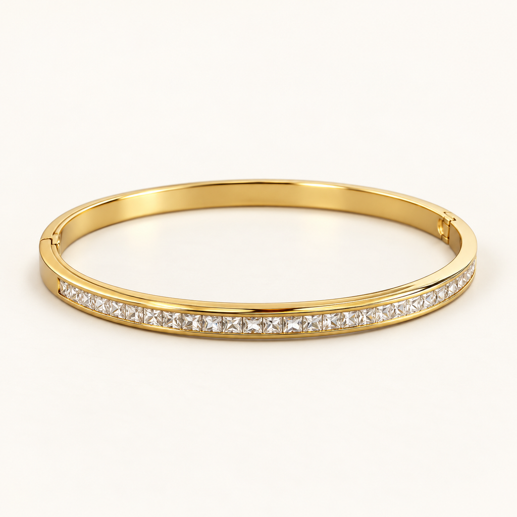 Crystal Pavé Bangle Bracelet