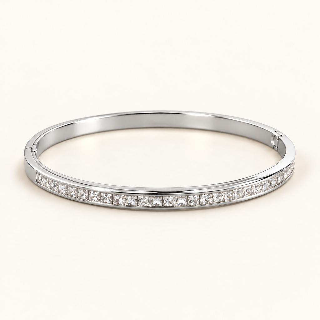 Crystal Pavé Bangle Bracelet