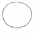 Silver 8mm Curb Chain Necklace