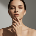 Spectrum Baguette Eternity Ring women wearing