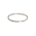 Ceyrah silver Star Zirconia Bangle Bracelet on white background